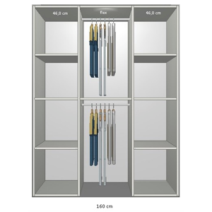 Inventar fra bredde 140 cm til 160 cm Model B